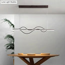 GobekUsa Modern Metallic LED Pendant Light for Dining Room and Island in Coffee
