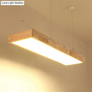 GobekUsa Modern Minimalist Beige Wood LED Island Pendant Lighting