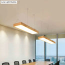 GobekUsa Modern Minimalist Beige Wood LED Island Pendant Lighting