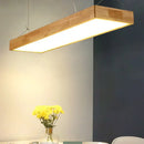 GobekUsa Modern Minimalist Beige Wood LED Island Pendant Lighting