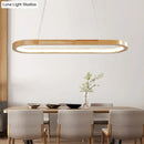GobekUsa Modern Minimalist Wooden LED Strip Pendant Light for Restaurants