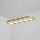 GobekUsa Modern Minimalist Wooden LED Strip Pendant Light for Restaurants
