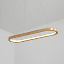 GobekUsa Modern Minimalist Wooden LED Strip Pendant Light for Restaurants
