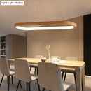 GobekUsa Modern Minimalist Wooden LED Strip Pendant Light for Restaurants