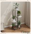 Modern gold 5 tier plant stand with wheels living room flower rack by Decorbites