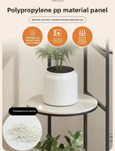Modern gold 5 tier plant stand with wheels living room flower rack by Decorbites