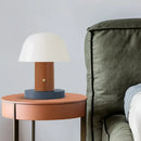 GobekUsa Modern Mushroom Shaped Accent Lamp - Designer Metal Night Table Light for Living Room
