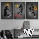 Modern neon american football wall art poster bedroom decor by Decorbites