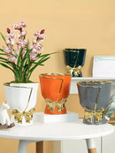 GobekUsa Modern Nordic Ceramic Tulip Vase for Home Decor