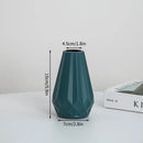 GobekUsa Modern Nordic Diamond-Shaped Flower Vase