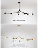 GobekUsa Modern Nordic Glass Chandeliers LED Ceiling Lamps