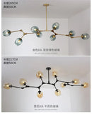 GobekUsa Modern Nordic Glass Chandeliers - LED Pendant Lamps