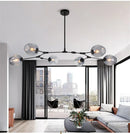 GobekUsa Modern Nordic Glass Chandeliers with LED Lighting