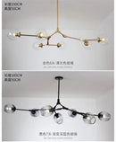 GobekUsa Modern Nordic Glass Chandeliers with LED Lighting