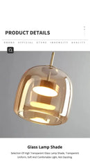 GobekUsa Modern Nordic Glass Pendant Lamp by Decorbites