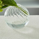 Modern nordic glass ribbed vase set living room decor by Decorbites
