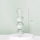 Modern nordic glass ribbed vase set living room decor by Decorbites