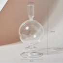 Modern nordic glass ribbed vase set living room decor by Decorbites