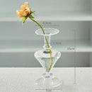 Modern nordic glass ribbed vase set living room decor by Decorbites