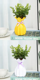 GobekUsa Modern Nordic Mini White Flower Vase Home Decor