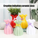GobekUsa Modern Nordic Mini White Flower Vase Home Decor