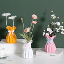 GobekUsa Modern Nordic Mini White Flower Vase Home Decor
