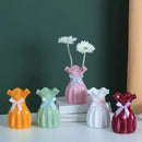 GobekUsa Modern Nordic Mini White Flower Vase Home Decor
