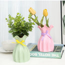 GobekUsa Modern Nordic Mini White Flower Vase Home Decor