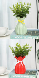GobekUsa Modern Nordic Mini White Flower Vase Home Decor