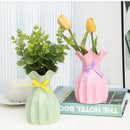 GobekUsa Modern Nordic Mini White Flower Vase Home Decor