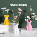 GobekUsa Modern Nordic Mini White Flower Vase Home Decor