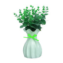Modern ruffled pastel ceramic flower vase home decor living room by Decorbites