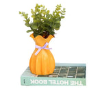Modern ruffled pastel ceramic flower vase home decor living room by Decorbites