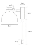 GobekUsa Modern Nordic Wall Sconce - Carina