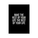 Modern pink aesthetic black & white ampersand wall art bedroom print by Decorbites