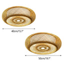 GobekUsa Modern Rattan Pendant Light - LED Ceiling Fan