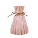 Modern simple pleated ceramic flower vase set living room dry flowers