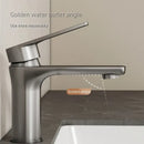 Modern brushed stainless steel bathroom sink faucet single handle control by Decorbites