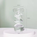 GobekUsa Modern Transparent Glass Vases Set for Home