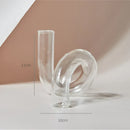 GobekUsa Modern Transparent Glass Vases Set for Home