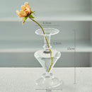 GobekUsa Modern Transparent Glass Vases Set for Home
