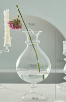 GobekUsa Modern Transparent Glass Vases Set for Home