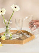 GobekUsa Modern Transparent Glass Vases Set for Home