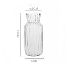 Modern ribbed transparent glass vases living room decorate root by Decorbites