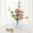 GobekUsa Modern Transparent Square Vase for Flowers