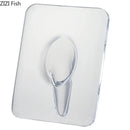 Modern transparent square vase wall mounted living room decor by Decorbites