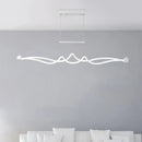 GobekUsa Modern Twisted Island Pendant LED Ceiling Light for Contemporary Metallic Dining Room