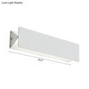 GobekUsa Modernism Style Linear Wall Sconce - Aluminum LED Wall Lamp in White - 7"/14" Wide