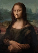 Mona lisa bathroom wall art funny toilet paper decor by Decorbites