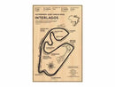 Vintage monaco grand prix racing poster living room wall art by Decorbites